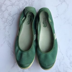 Simple Eco Friendly Green Ballet Flat Shoe